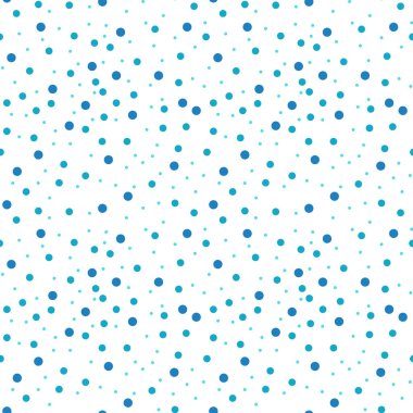Beyaz arka plan deseni mavi noktalar. Soyut geometrik modern arka plan. Vektör çizim. Art deco tarzında. Daire seamless modeli - vektör çizim