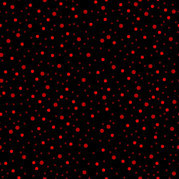 Roter Punkt Nahtlos Farbe Chaotischen Musterkreis Flecken Nahtloses Muster Vektor — Stockvektor