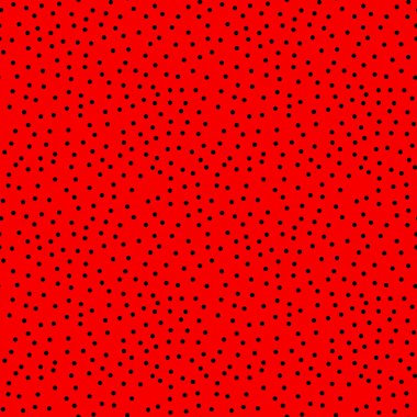 Uğur böceği deseni. Polka Dot sorunsuz vektör. Kırmızı bir arka plan ve siyah noktalar - vektör çizim ile sorunsuz