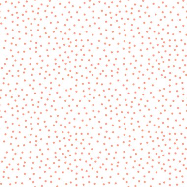 Beyaz arka plan deseni mercan renkli noktalar. Soyut geometrik modern arka plan. Vektör çizim. Art deco tarzında. Daire seamless modeli - vektör çizim