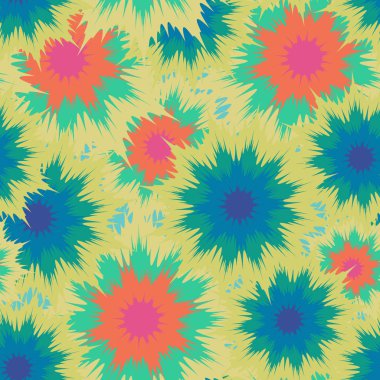 Boya Dikişsiz bağla. Sorunsuz yinelenen kravat boya arka plan - vektör çizim