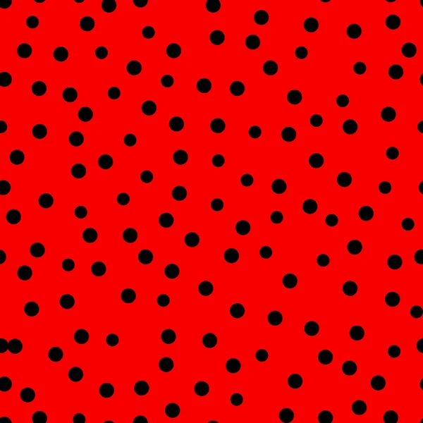 Modèle Coccinelle Polka Dot Vecteur Sans Couture Sans Couture Avec — Image vectorielle