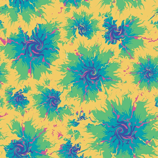 Tie tinte sin costura. Inconsútil repetición Tie Dye fondo - Vector — Archivo Imágenes Vectoriales