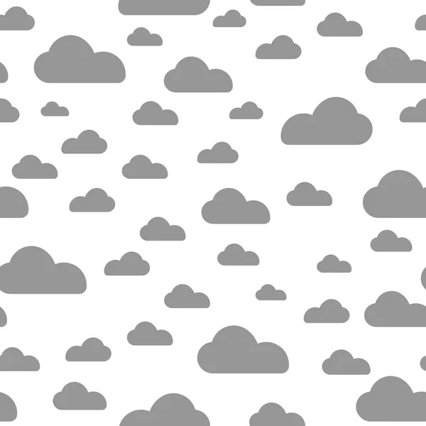 クラウドのシームレスなパターン ベクトル デザイン赤ちゃんアート 赤ちゃんシャワー雲 空シームレス パターン テクスチャ ベクトル — ストックベクタ