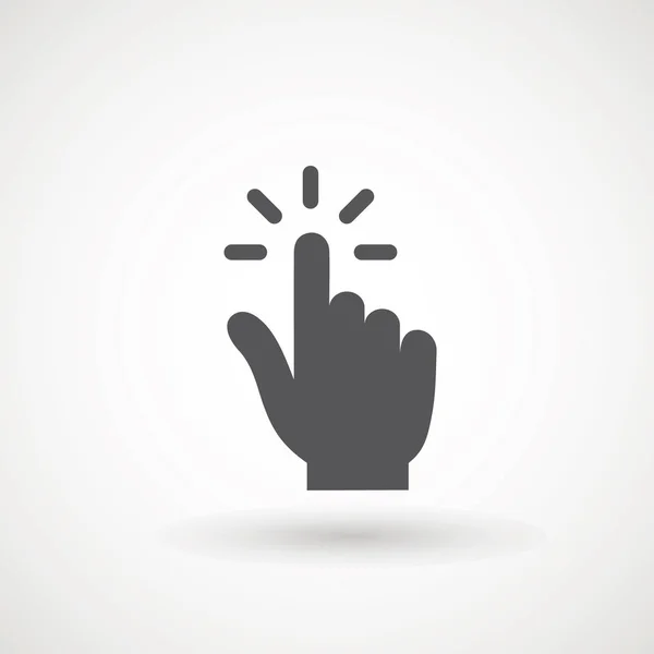 Hand-Klick-Symbol, klicken Stock-Vektor-Illustration flaches Design Klicken Finger-Symbol, Hand-Zeiger. — Stockvektor