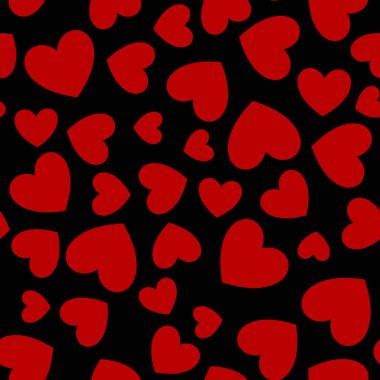 Kalpler. Kalp seamless modeli. Hediye paketi için ambalaj tasarımı. Soyut geometrik modern arka plan. Vektör çizim. Art deco tarzında