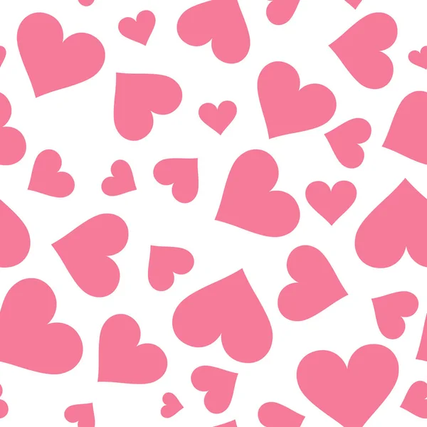 Καρδιές. Απρόσκοπτη μοτίβο καρδιά. Ροζ καρδιά. Σχεδιασμός συσκευασίας δώρου. Αφηρημένη γεωμετρική σύγχρονη φόντο. Εικονογράφηση διάνυσμα. Art deco στυλ — Διανυσματικό Αρχείο