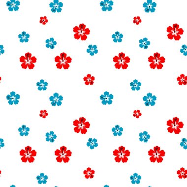 Tropikal ebegümeci Plumeria çiçek bitki egzotik vektör plaj duvar kağıdı Dikişsiz desen tekstil baskı. Hawaii tarzında pembe botanik illüstrasyon. Orman yaprakları.