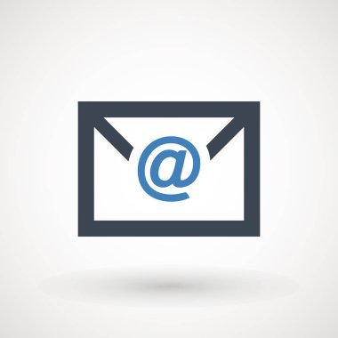 E- posta simgesi. Zarf Posta Servisi. Kişilerin iletileri izole edilmiş mektup gönderir.