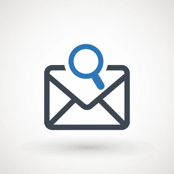 Ikona emailu. Obálková pošta. Kontaktní zpráva poslat dopis izolovaný byt. — Stockový vektor