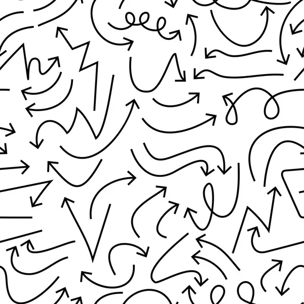 Ok deseni. Oklarla etnik dikişsiz desen. Kabile el çizilmiş arka plan. Kağıt, duvar kağıdı, kumaş ambalaj için tasarım. Vektör çizimi