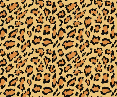 Leopar desensiz. Hayvan izi. Vektör arkaplanı.