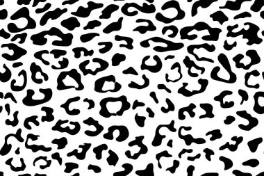 Leopar desensiz. Hayvan izi. Vektör arkaplanı.