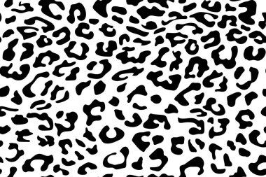 Leopar desensiz. Hayvan izi. Vektör arkaplanı.