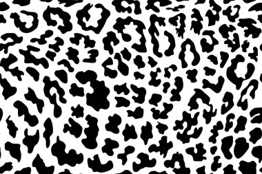 Leopar desensiz. Hayvan izi. Vektör arkaplanı.