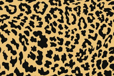 Leopar desensiz. Hayvan izi. Vektör arkaplanı.