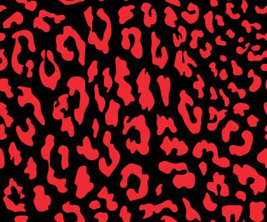 Leopar desensiz. Hayvan izi. Vektör arkaplanı.