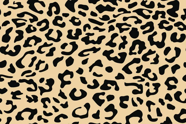Leopard seamless pattern. Animal print. Vector background. — Stock Vector