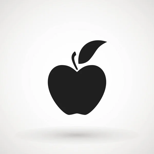 Apfelfrucht-Symbol. Bio-Ernährung gesunde Ernährung. Handzeichnung Illustration. Apfel isoliert auf weißem Hintergrund. - Vektor. — Stockvektor