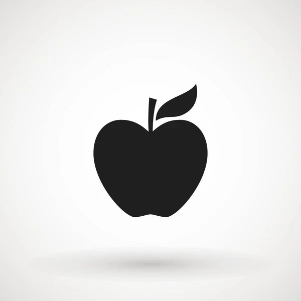 Εικονίδιο φρούτων μήλου. Βιολογική διατροφή υγιεινό φαγητό. Απεικόνιση χεριού. Μήλο απομονωμένη σε λευκό φόντο. -Διάνυσμα. — Διανυσματικό Αρχείο