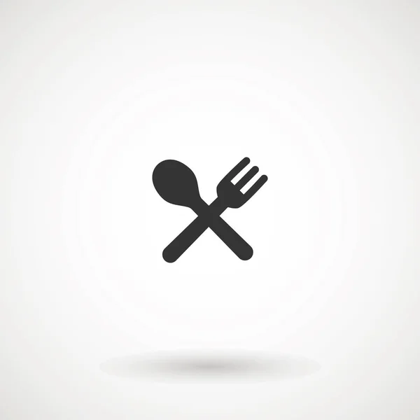 Spoon Fork Icon. Restaurant, Canteen, Cutlery or Foodcourt Illustrationt As A Simple Vector Sign Trendy Symbol for Design and Websites, Presentation or Mobile Application. - Vector. — Stock Vector