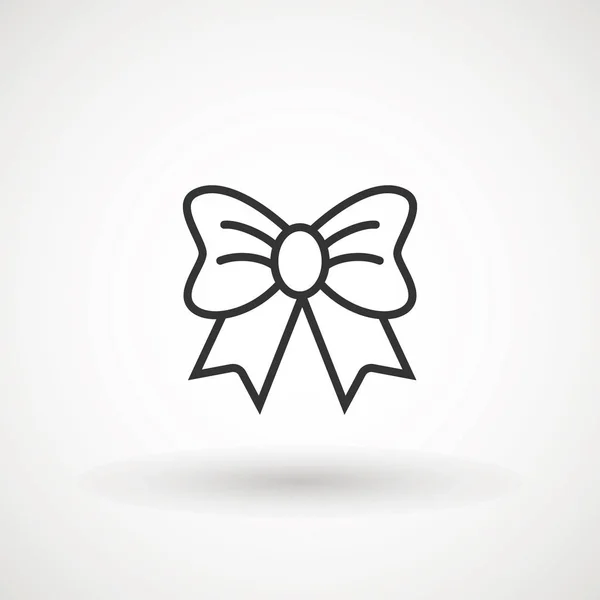 Schleifenbogen-Vektor-Symbol. schwarze Schleifen-Silhouette. Vorlagendesign für Überraschung, Feier, Geschenke, Geburtstag, Weihnachten — Stockvektor