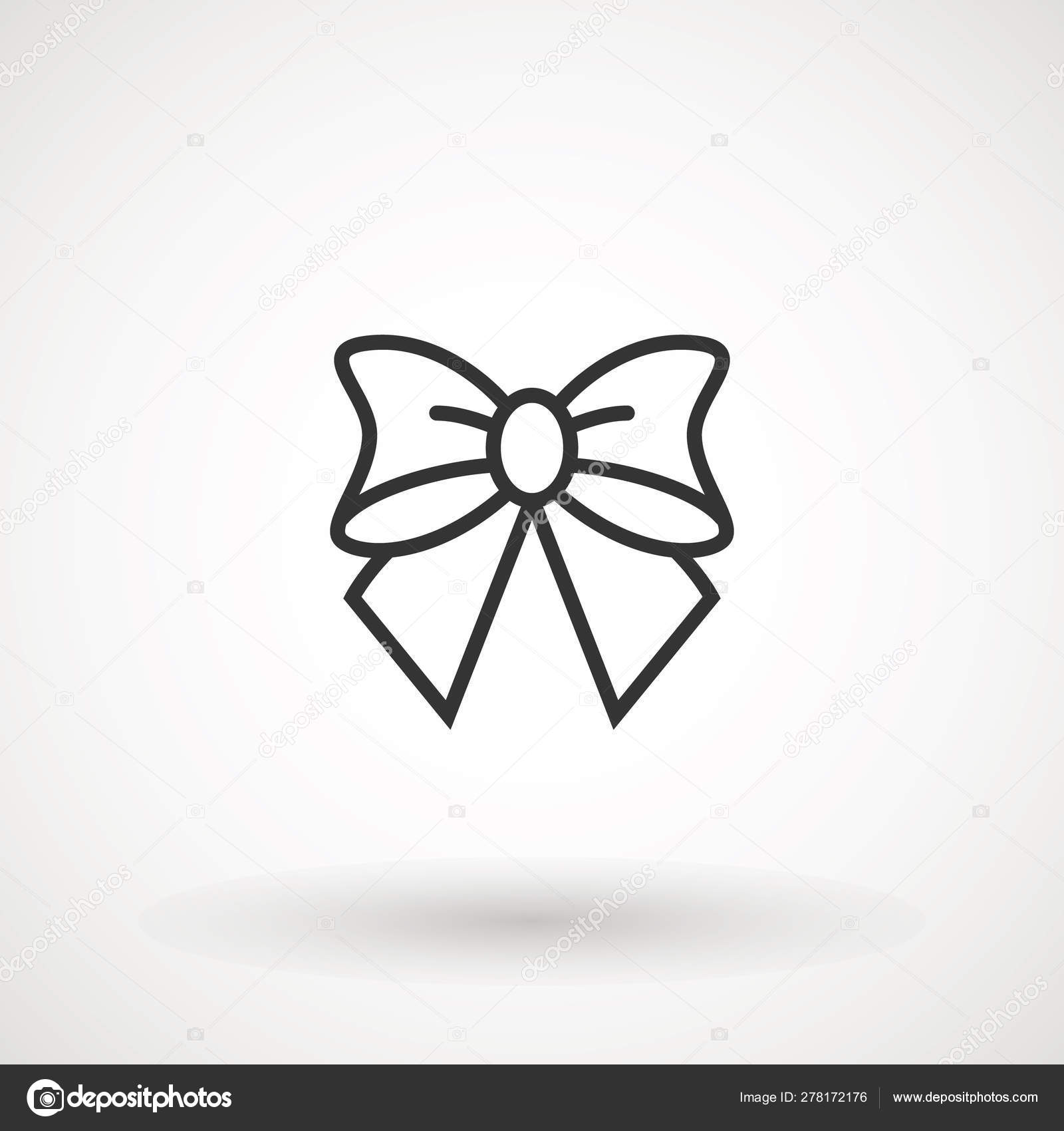 picture Silhouette Gift Ribbon Vector ribbon bow vector icon black gift bow silhouette template design for surprise celebration event presents birthday christmas vector image by c aygunaliyeva vector stock 278172176
