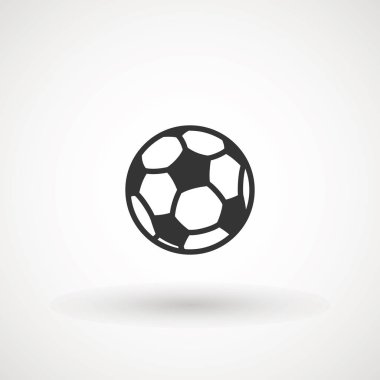 Futbol topu simgesi vektör işareti, illüstrasyon Ball, Futbol, Futbol, Spor Soyut Daire Arka Plan Düz simgesi.