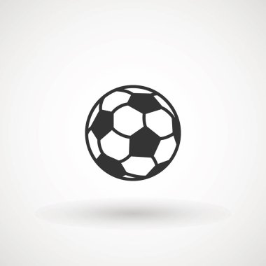 Futbol topu simgesi vektör işareti, illüstrasyon Ball, Futbol, Futbol, Spor Soyut Daire Arka Plan Düz simgesi.