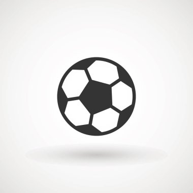 Futbol topu simgesi vektör işareti, illüstrasyon Ball, Futbol, Futbol, Spor Soyut Daire Arka Plan Düz simgesi.