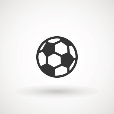 Futbol topu simgesi vektör işareti, illüstrasyon Ball, Futbol, Futbol, Spor Soyut Daire Arka Plan Düz simgesi.