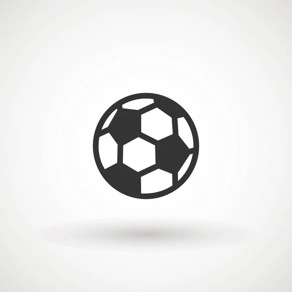 足球图标矢量标志， 插图球， 足球， 足球， 体育抽象圆圈背景平面图标. — 图库矢量图片