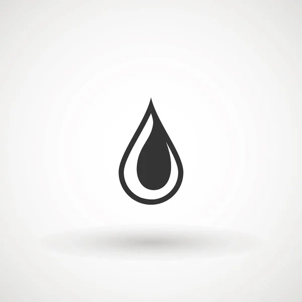 Gota de agua, Icono de agua de chapoteo Vector de lluvia Logo Plantilla Vector ilustración. — Archivo Imágenes Vectoriales