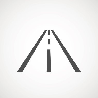 yol simgesi simgesi vektör logo öğesi. Harita, navigasyon, yön ve seyahat.