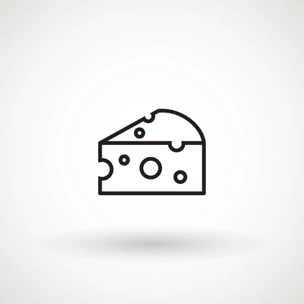 Vecteur icône fromage, panneau plat rempli, pictogramme solide isolé sur blanc, illustration logo — Image vectorielle