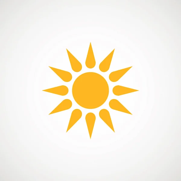 Ilustración de vector de símbolo de signo de sol. Sun vector borde icono de uso para paneles de administración, sitio web, interfaces, aplicaciones móviles . — Vector de stock