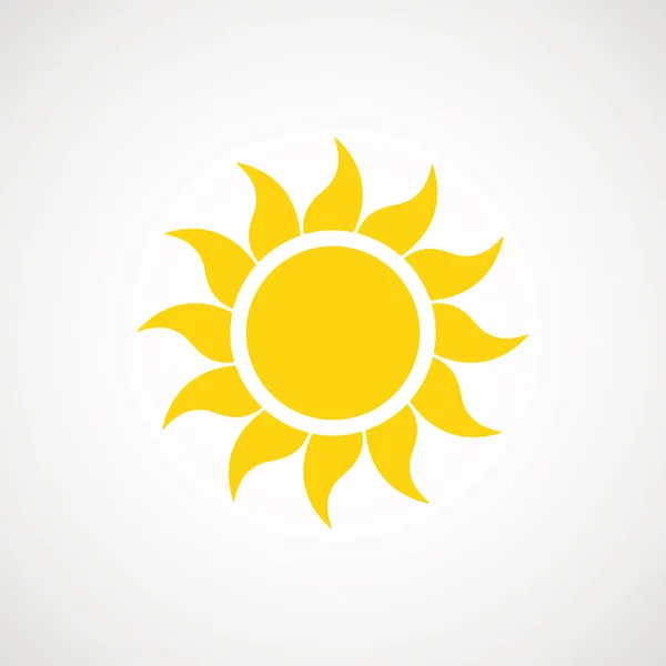 Symbol ikony symbolu značky Sun. Ikona pro vektorovou hranici Sun slouží pro panely pro správu, webové stránky, rozhraní, mobilní aplikace. — Stockový vektor