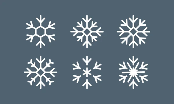 Εικονίδιο διάνυσμα Χιονονιφάδα σε γκρίζο φόντο. χιόνι νέο έτος εικονίδιο λογότυπο σύμβολο πρότυπο. — Διανυσματικό Αρχείο