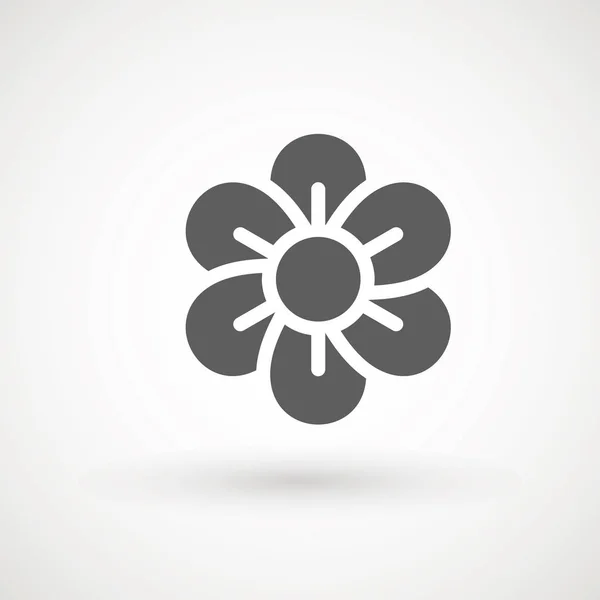 Květinová ikona v módním plochém stylu izolovaná na bílém pozadí. Symbol pružiny pro návrh webového serveru, logo, aplikace, UI. Vektorová ilustrace. — Stockový vektor