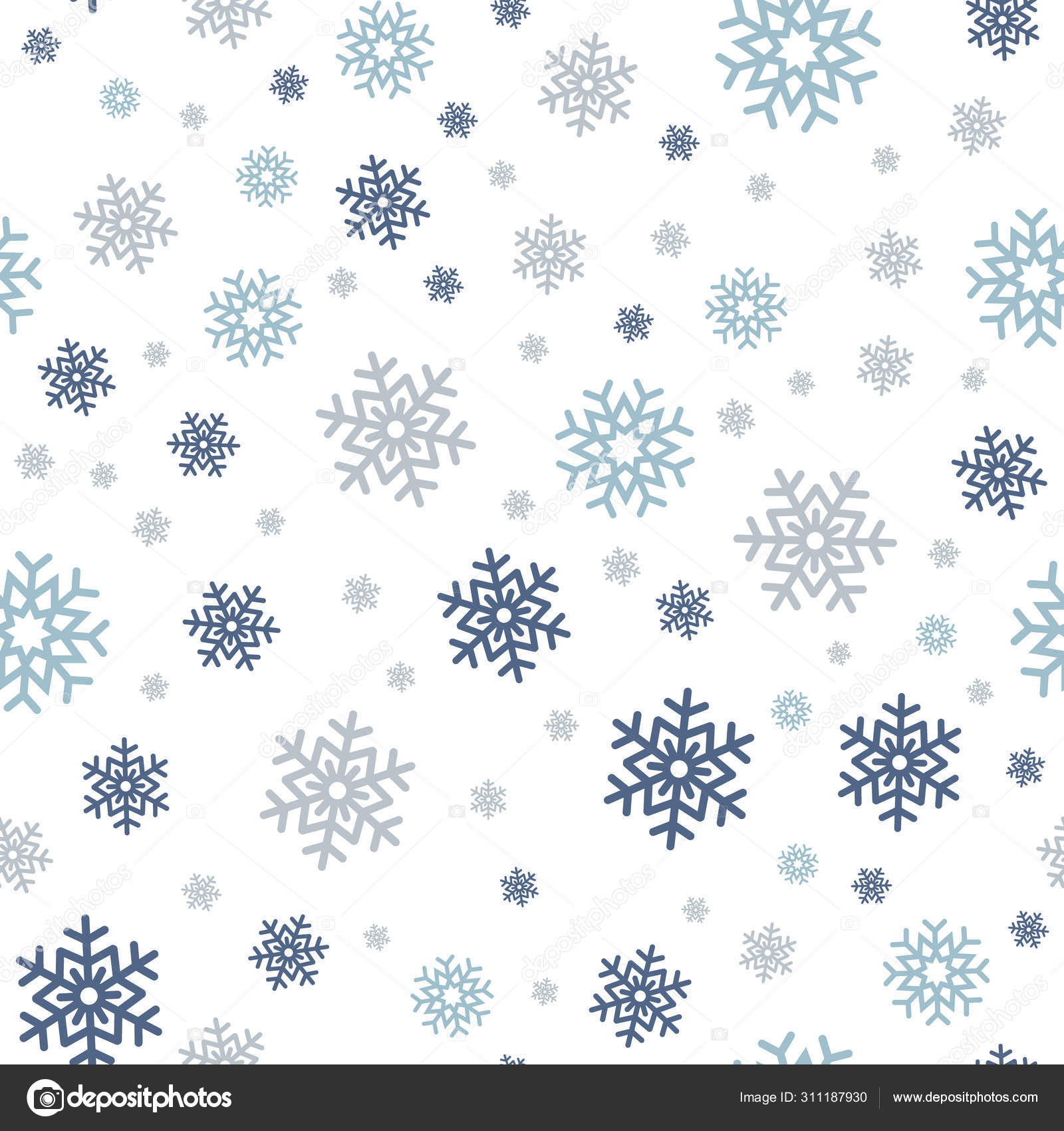 Free Stock Photo of Snow Flakes Background Shows Seasonal Wallpaper Or Snow  Pattern