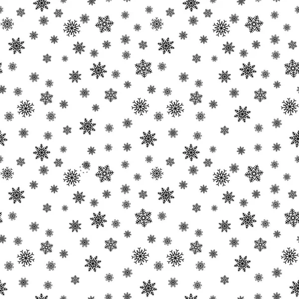 Νιφάδα χιονιού μοτίβο άνευ ραφής. Χιόνι σε λευκό φόντο. Αφηρημένη ταπετσαρία, αναδίπλωση διακόσμηση. Σύμβολο του χειμώνα, διακοπές καλά Χριστούγεννα, ευτυχισμένο το νέο έτος γιορτή εικονογράφηση διάνυσμα. — Διανυσματικό Αρχείο
