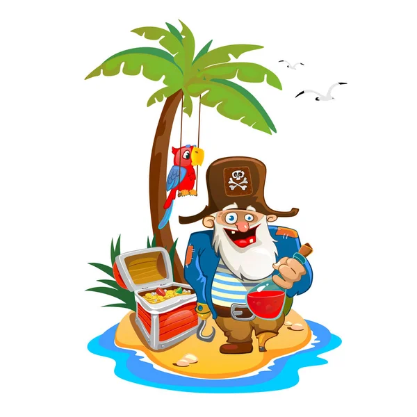 Kaptan ile bir şişe dolusu ROM.