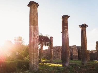 Pompei antik şehir güzel görünümü
