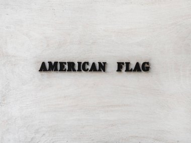 Amerikan Bayrağı günün kutlu olsun. Yakın çekim, üst görünüm