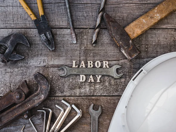 LABOR DAY. Hand tools and wooden