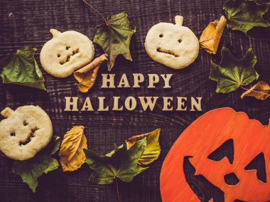 Cadılar Bayramınız Kutlu Olsun. Güzel tebrik kartı. Üstte görüntü