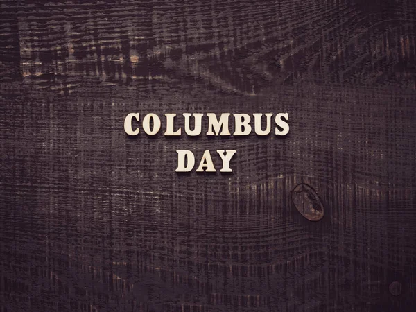 Vackra kort på Columbus Day. Inför semestern — Stockfoto