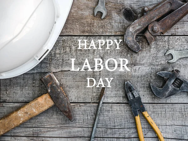 LABOR DAY. Hand tools lying on the table