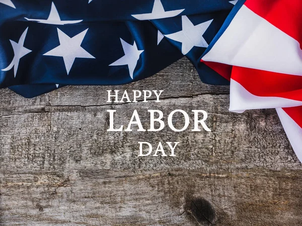 LABOR DAY. Hand tools lying on the table. Top view, close-up. Preparing for the celebration. Congratulations to loved ones, family, relatives, friends and colleagues National holiday concept