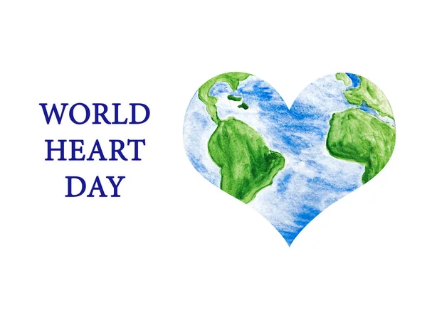 Παγκόσμια Ημέρα Καρδιάς Ωραία Κάρτα Κοντινό Πλάνο Θέα Από Ψηλά — Φωτογραφία Αρχείου